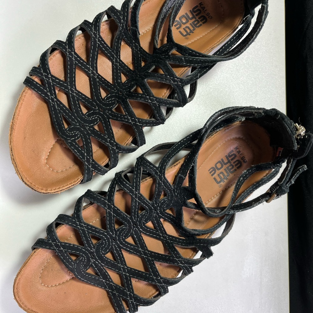 Elegant Black Strappy Sandals for Women